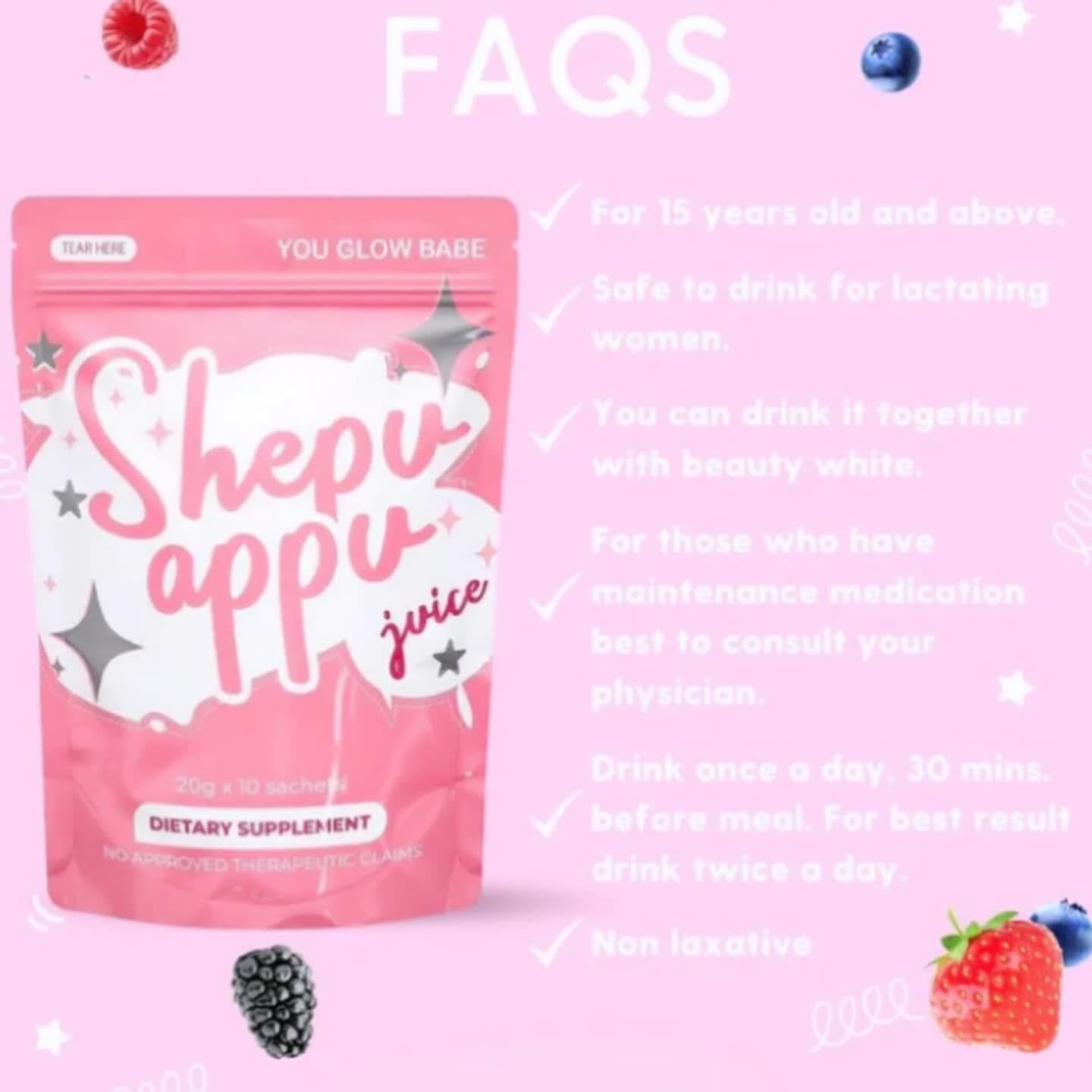 You Glow Babe Shepu Appu Shape Up Juice Drinks 150g