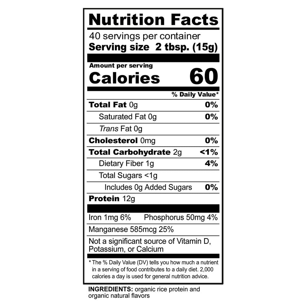 NutriBiotic Certified Organic Rice Protein Vanilla, 1 Lb. 5 Oz | Low Carbohydrate Vegan Protein Powder | Raw, Certified Kosher & Keto Friendly | Made Without Chemicals, GMOs & Gluten | Easy to Digest