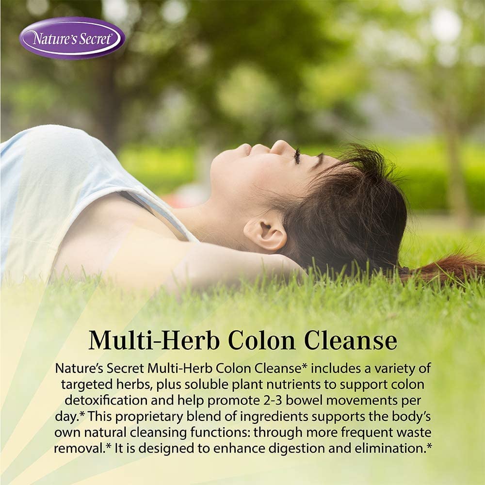 Nature's Secret: Multi Fiber Colon Detoxify Cleanse, 275 tabs (3 pack)