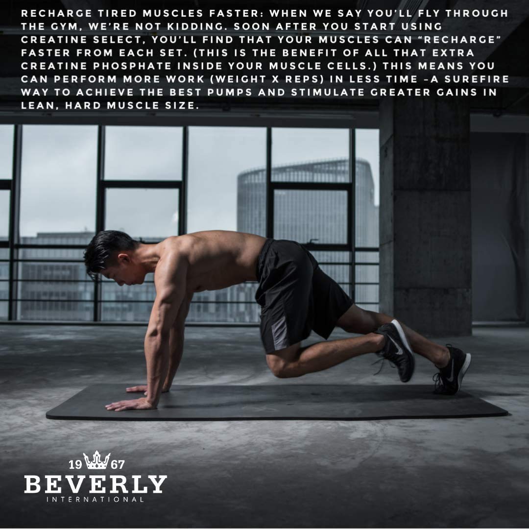 Beverly International Creatine Select with Phosphates, 40 Servings. A Fail-Proof Creatine Monohydrate Formula. Boost Muscle Size, Strength, Endurance and Recovery. for Men and Women. Tastes Like Tang