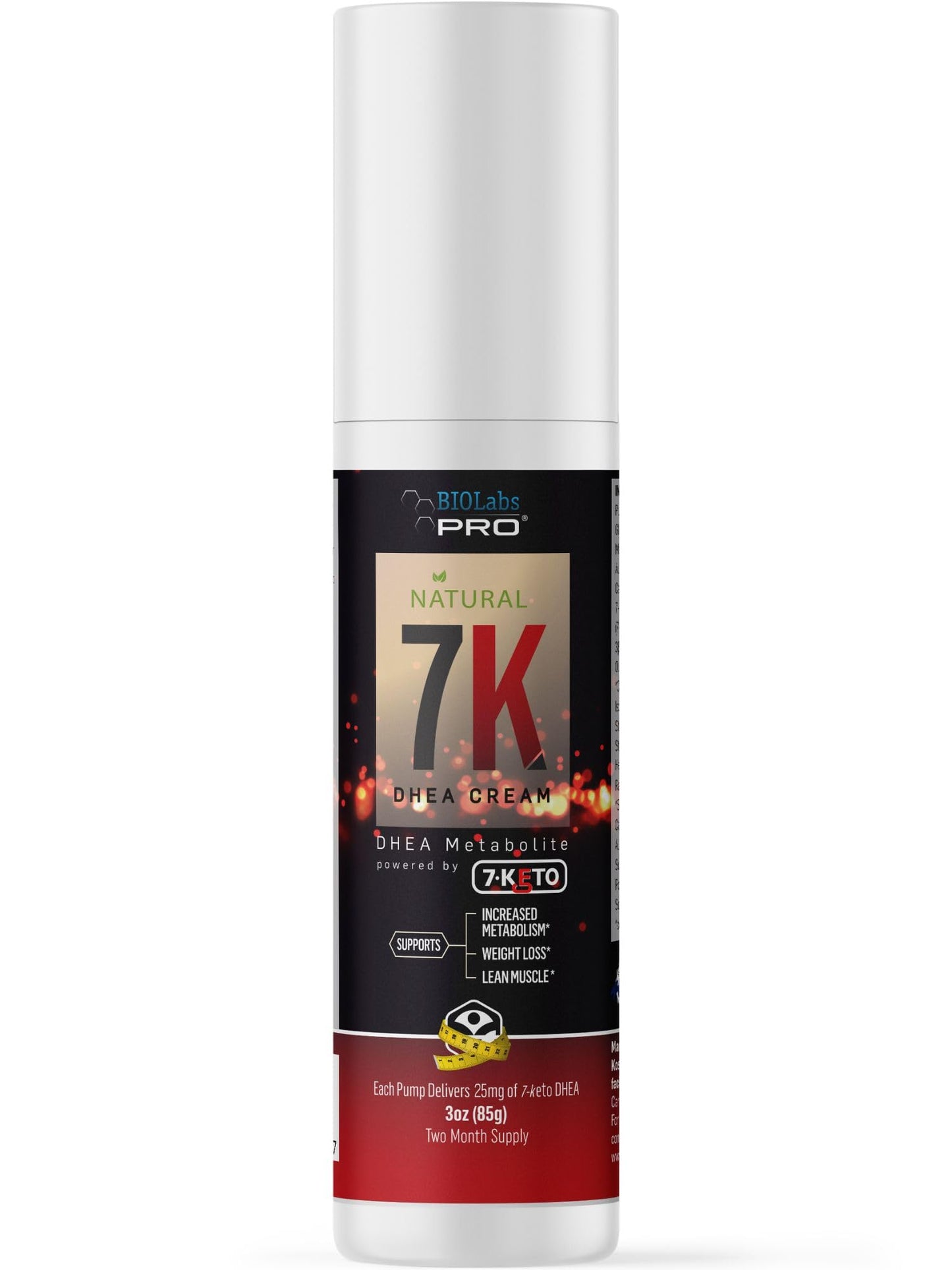 7-Keto dhea - Fat Burner - All Natural 7K Dhea Cream - Effective for Weight Loss - Maximum Strength Dhea Used by Men and Women for Lean Muscle and Fat Loss Support