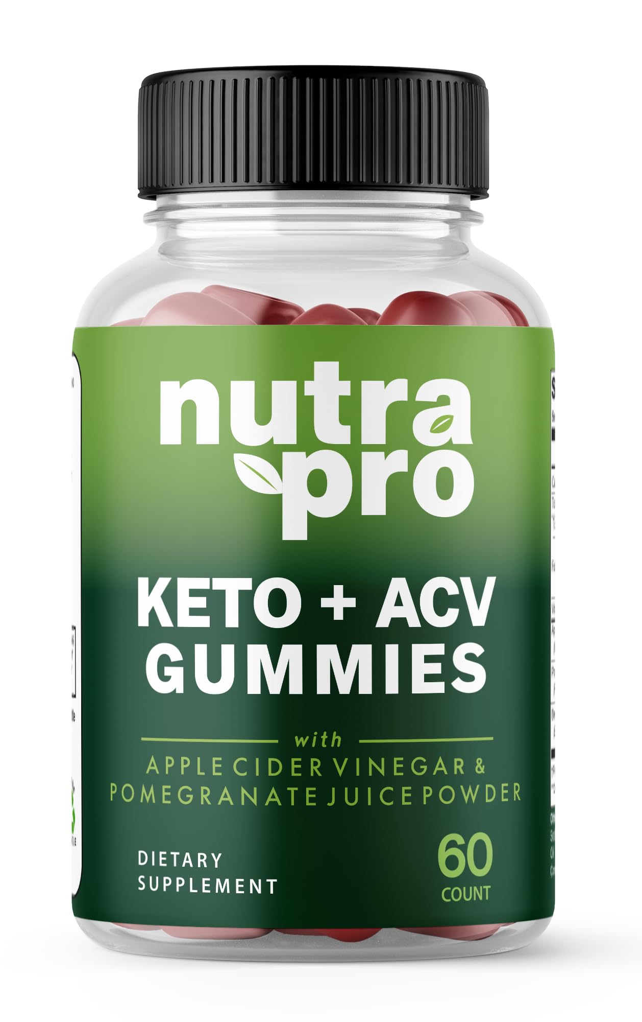 Zonata Nutra Pro Keto Gummies, Nutra Pro Keto ACV Gummies, NutraPro Keto Apple Cider Vinegar Gummies, Premium Keto ACV Gummies (1 Bottle, 60 Count)