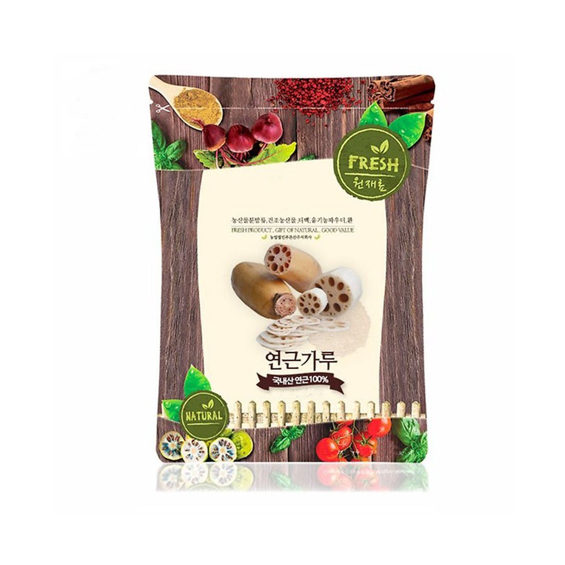 Lotus Root Powder Natural 100% Pure Healthy Fiber Vitamin C Amino Acid 연근 연근분말 연근가루 (100g)