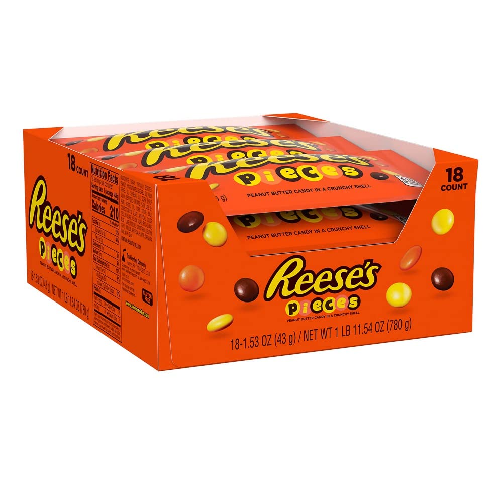 REESES PIECES Peanut Butter Candy Bags 153 oz 18 Count