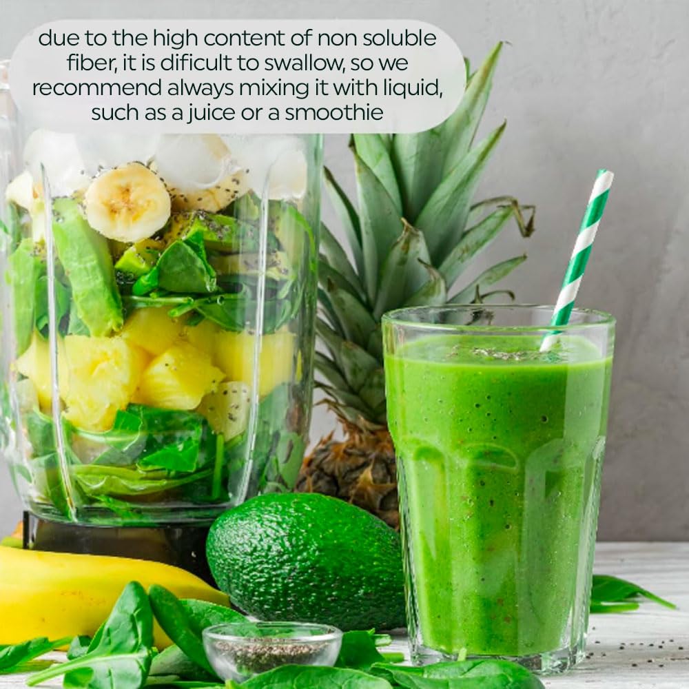 NBF, Organic Nopal Powder, Fiber Supplement, Keto, Sugar Free, Gut Support, Ideal for Smoothies, juices and More Drinks, Vegan Friendly, Organic Fiber That Supports Digestion,16 oz