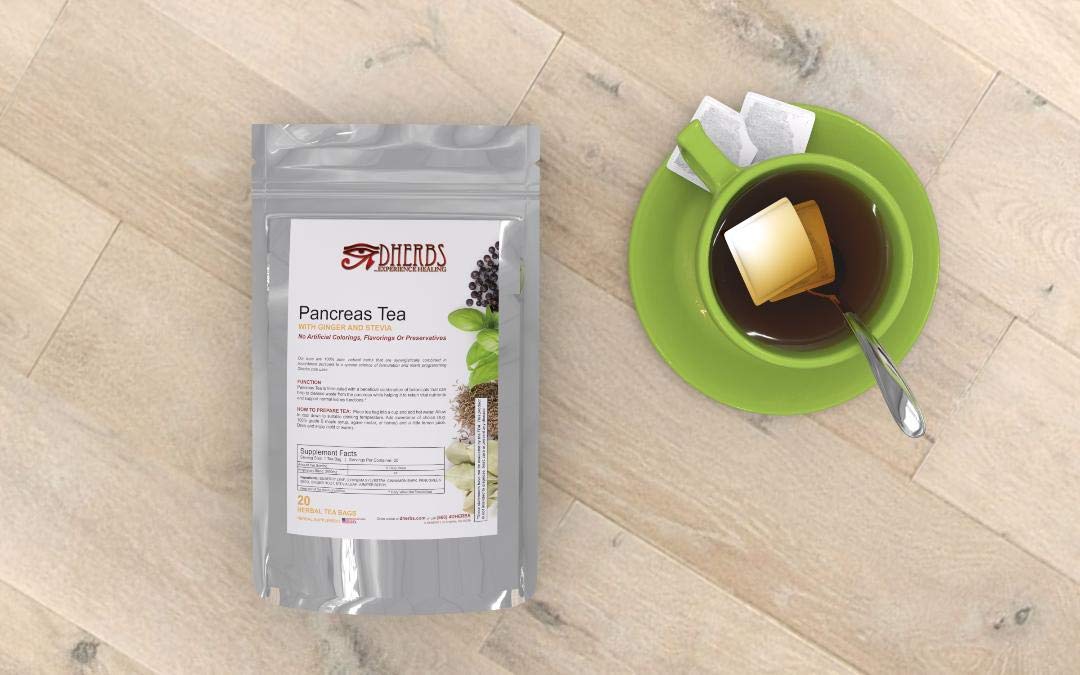 Herbal Pancreas Tea, Cleanse with Juniper, Fenugreek, and Gymnema (20 Bags)