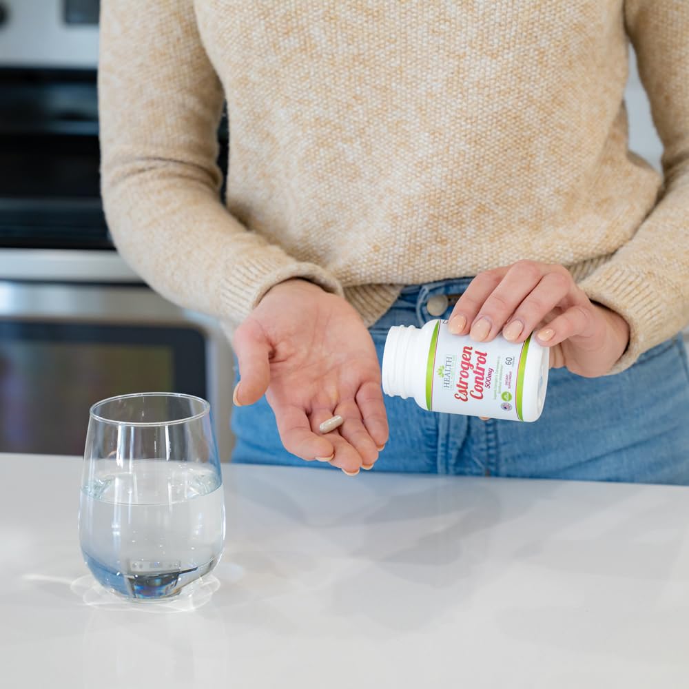 Health As It Ought To Be Estrogen Control Supplement | Physician Formulated Blend for Optimal Estrogen Metabolism | 60 Capsules