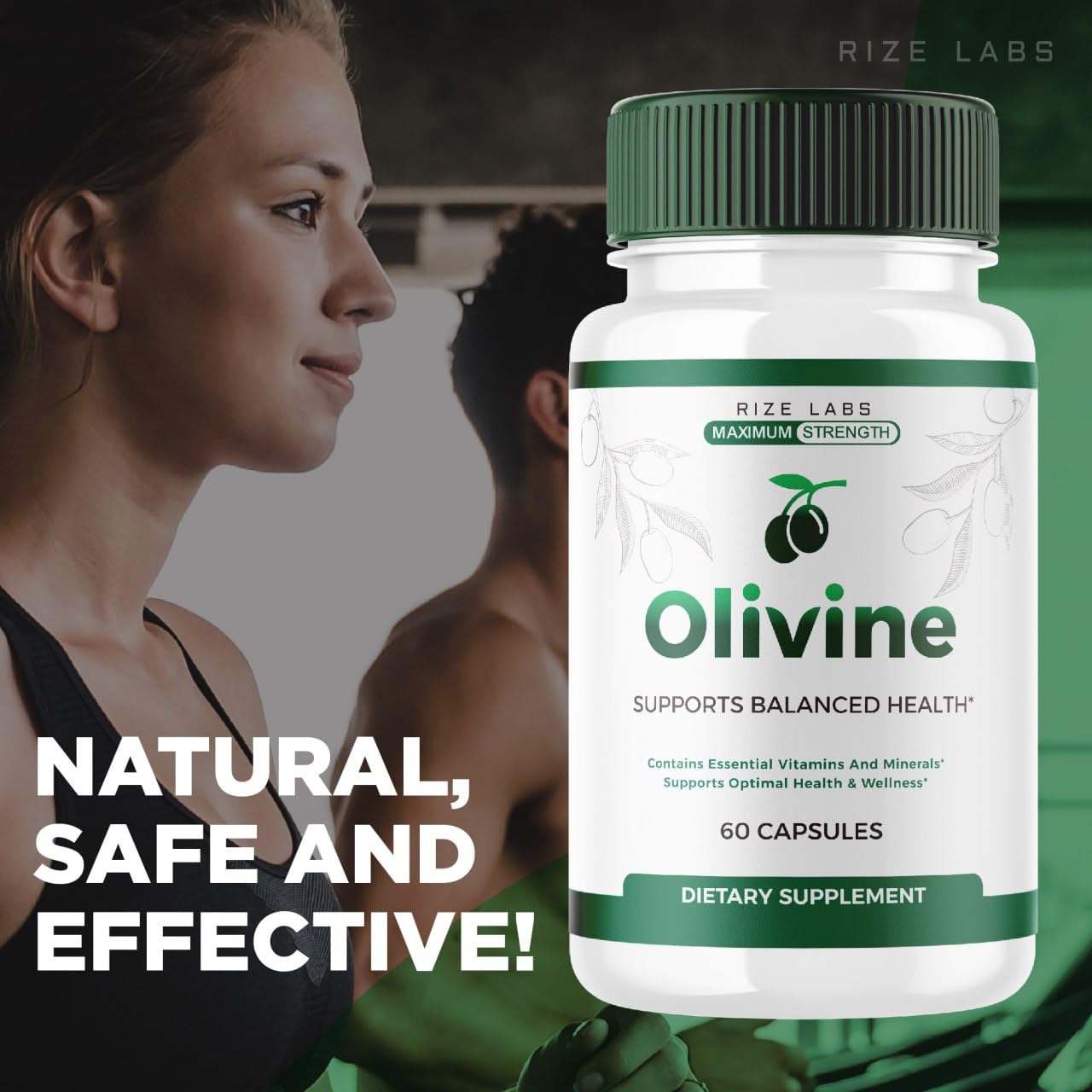 rize labs (Official Olivine Weight Loss Supplement, Superfood Capsules for Total Body Wellness and a Healthy Lifestyle, Pills for Leaner Physique, Oli Vine Reviews, Advanced (60 Capsules)
