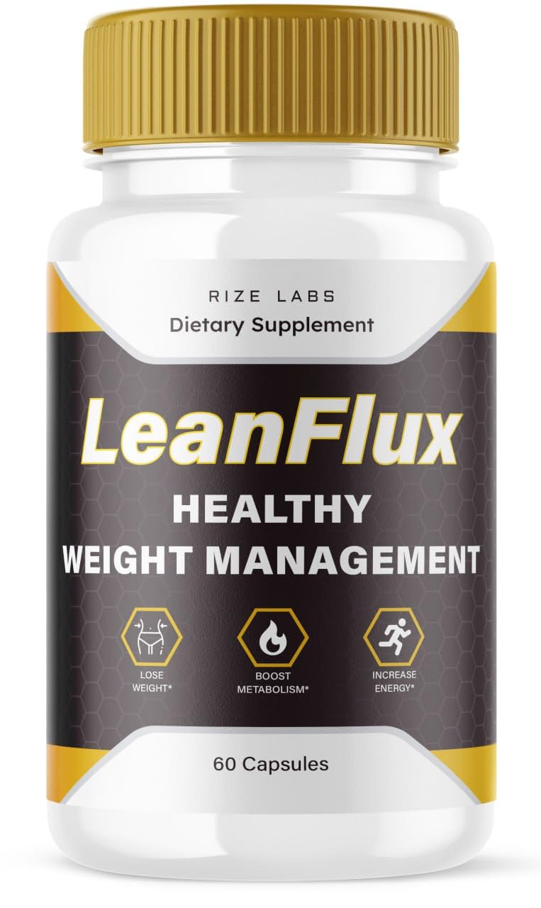 rize labs LeanFlux - Lean Flux Weight Loss to Increase BAT Levels, Leanflux Reviews Non-GMO Easy to Swallow Supplement Pills, Gain Brown Adipose Tissue BurnFat (60 Capsules)