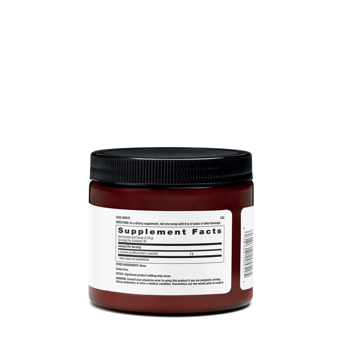 BEYOND RAW Chemistry Labs L-Leucine Powder | Fuels Muscles | 30 Servings