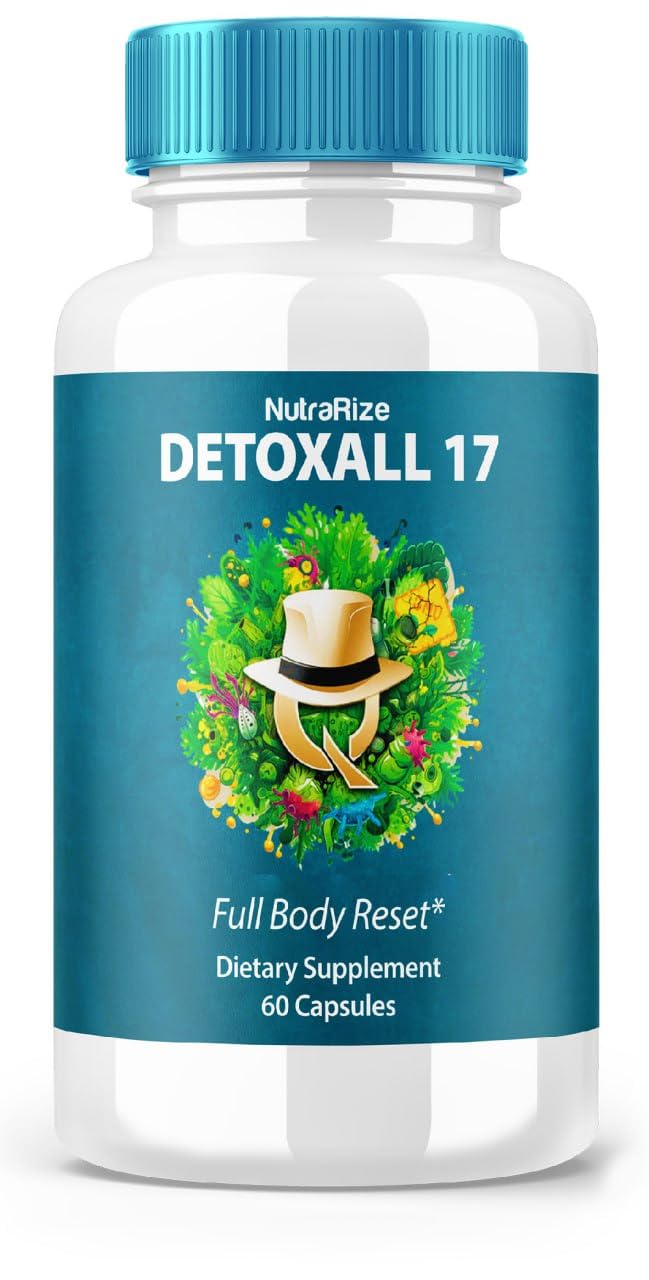 DetoxAll 17 - DetoxAll 17 Full Body Reset, DetoxAll17 Dietary Supplement for Overall Health and Wellness, Maximum Strength All-Natural Pills to Boost Energy, Detox All 17 Reviews (60 Capsules)