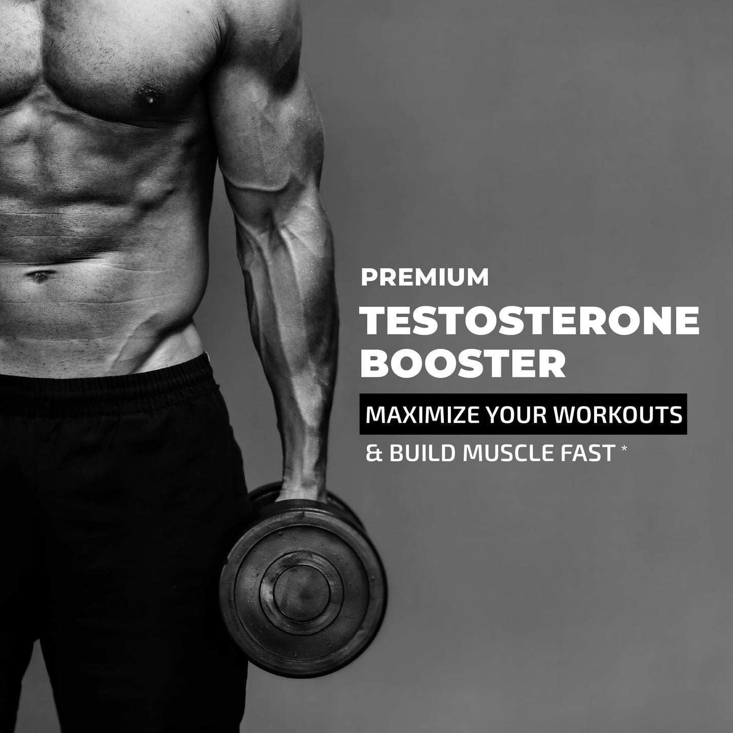 Testosterone Supplement for Men for Muscle Growth, Stamina & Performance | Testosterone Booster Muscle Builder for Men | Test Boost Max with Tongat Ali | Test Booster & Male Enhancement | 60 Gummies