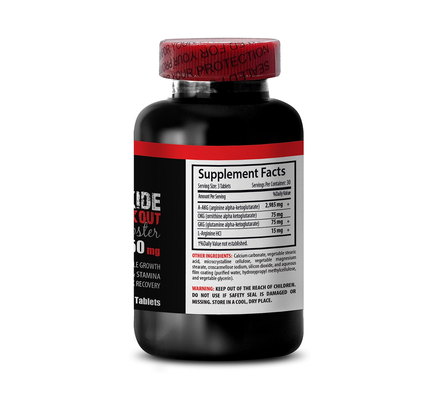 Arginine Alpha-Ketoglutarate - NITRIC OXIDE UNIQUE COMPLEX - Ornithine Alpha-Ketoglutarate, Glutamine Alpha-Ketoglutarate, Arginine Ketoisocaproate, Nitric Oxide Supplements 3 Bottles 270 Tablets