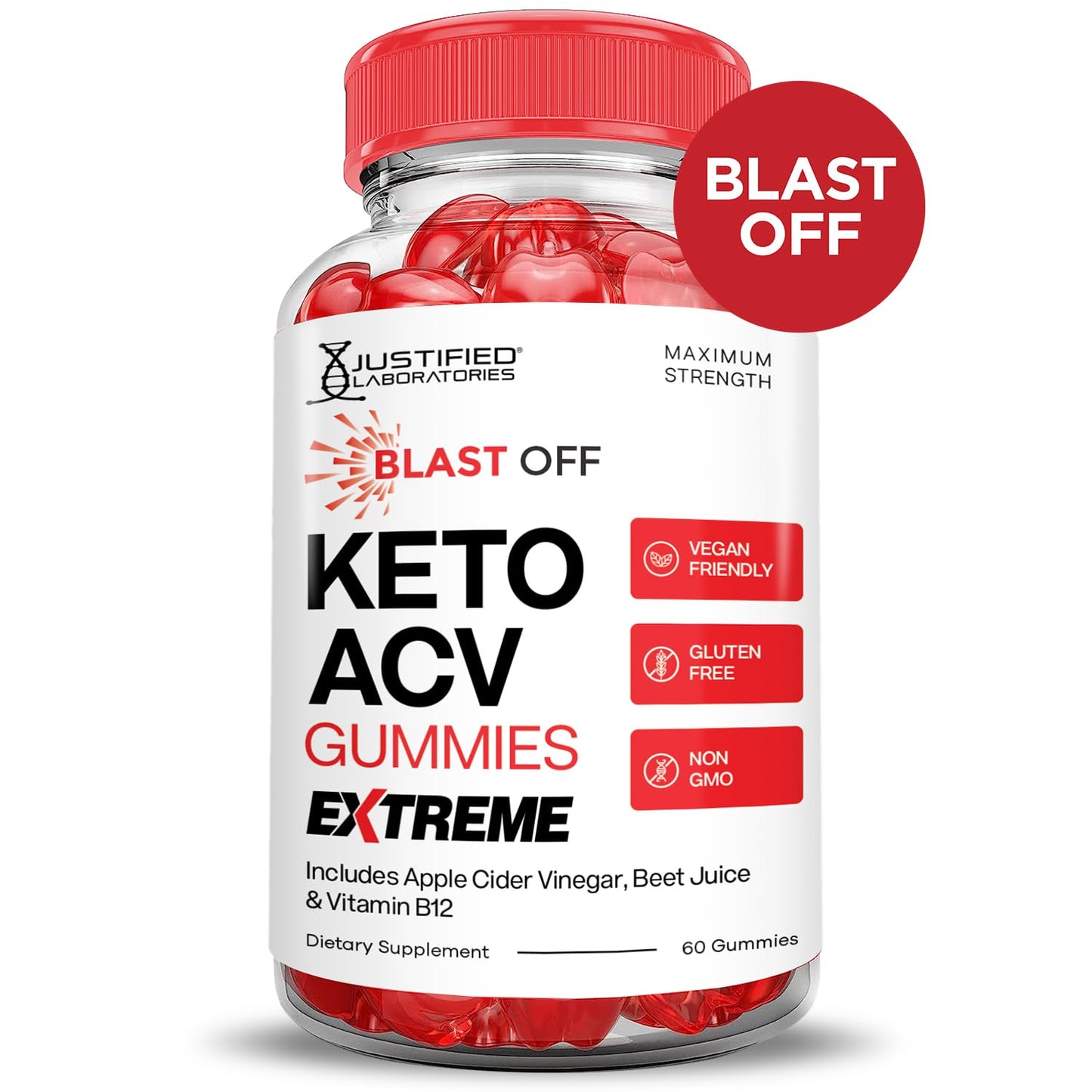 (2 Pack) Blast Keto ACV Gummies Extreme 2000MG Blast Keto Gummies Apple Cider Vinegar Formulated with Pomegranate Beet Juice Powder B12 Vegan Non GMO 120 Gummys