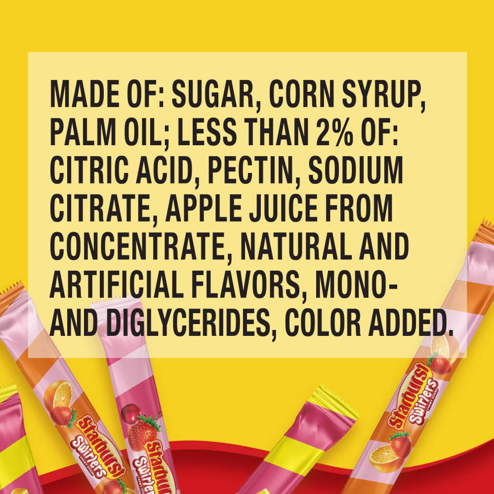 STARBURST Swirlers Sticks Chewy Candy Share Size 296 oz Bag Pack of 10