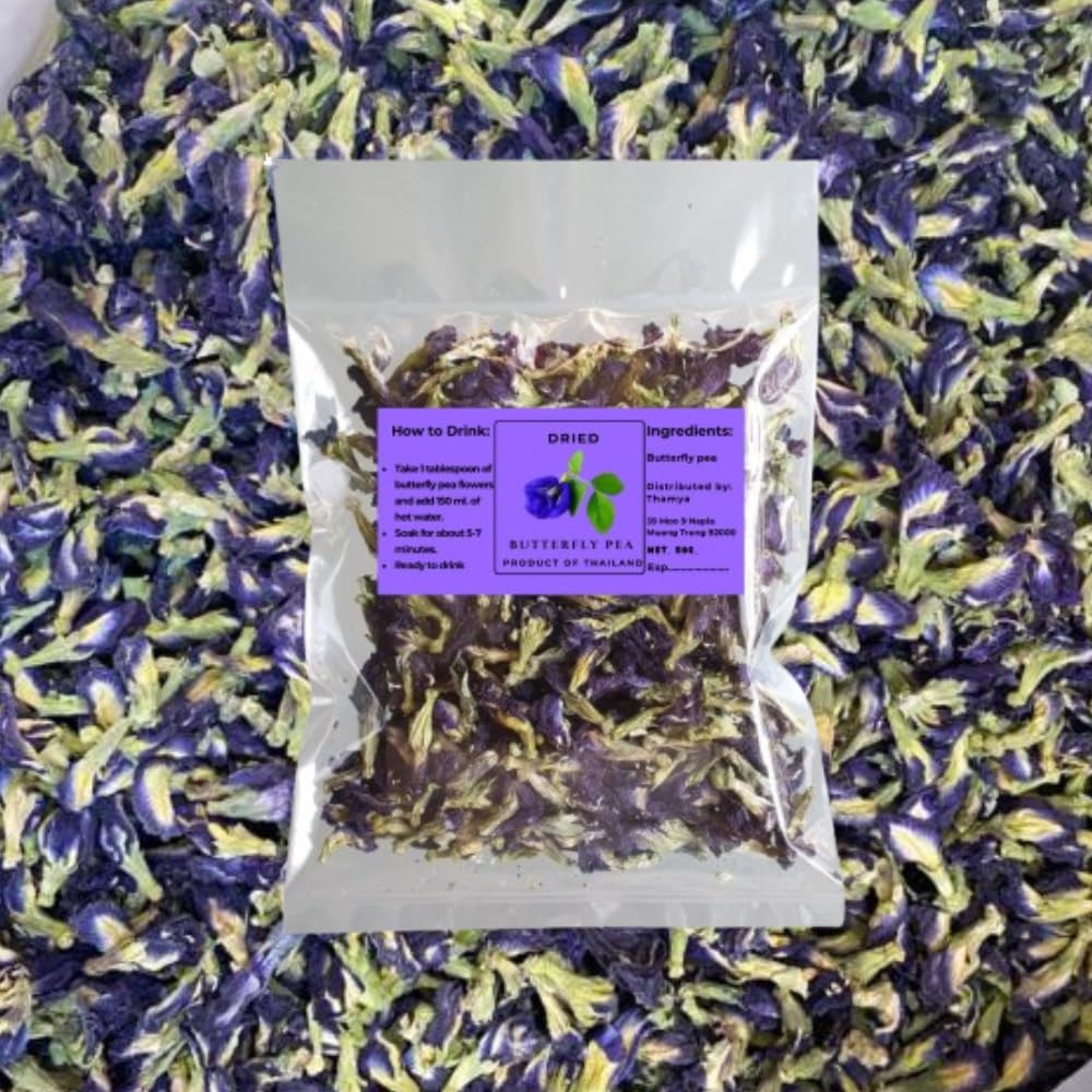Generic Butterfly Pea Flowers Tea 50 g Product of Thailand