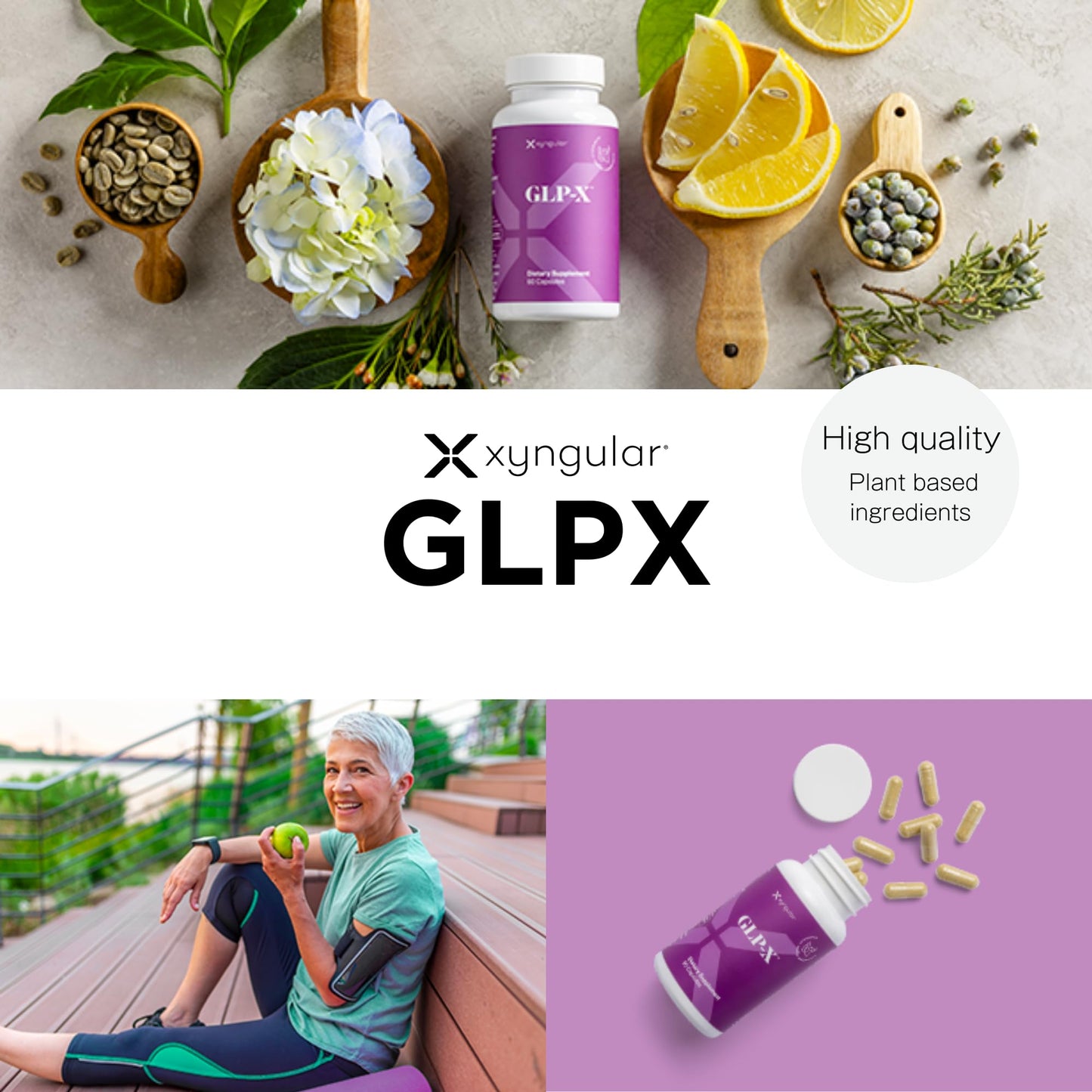 Xyngular GLPX | Supports Healthy Metabolism & Satiety | 30 Servings of Plant-Based Fiber Blend with Botanical Extracts for Balanced Wellness | Convenient Daily Supplement