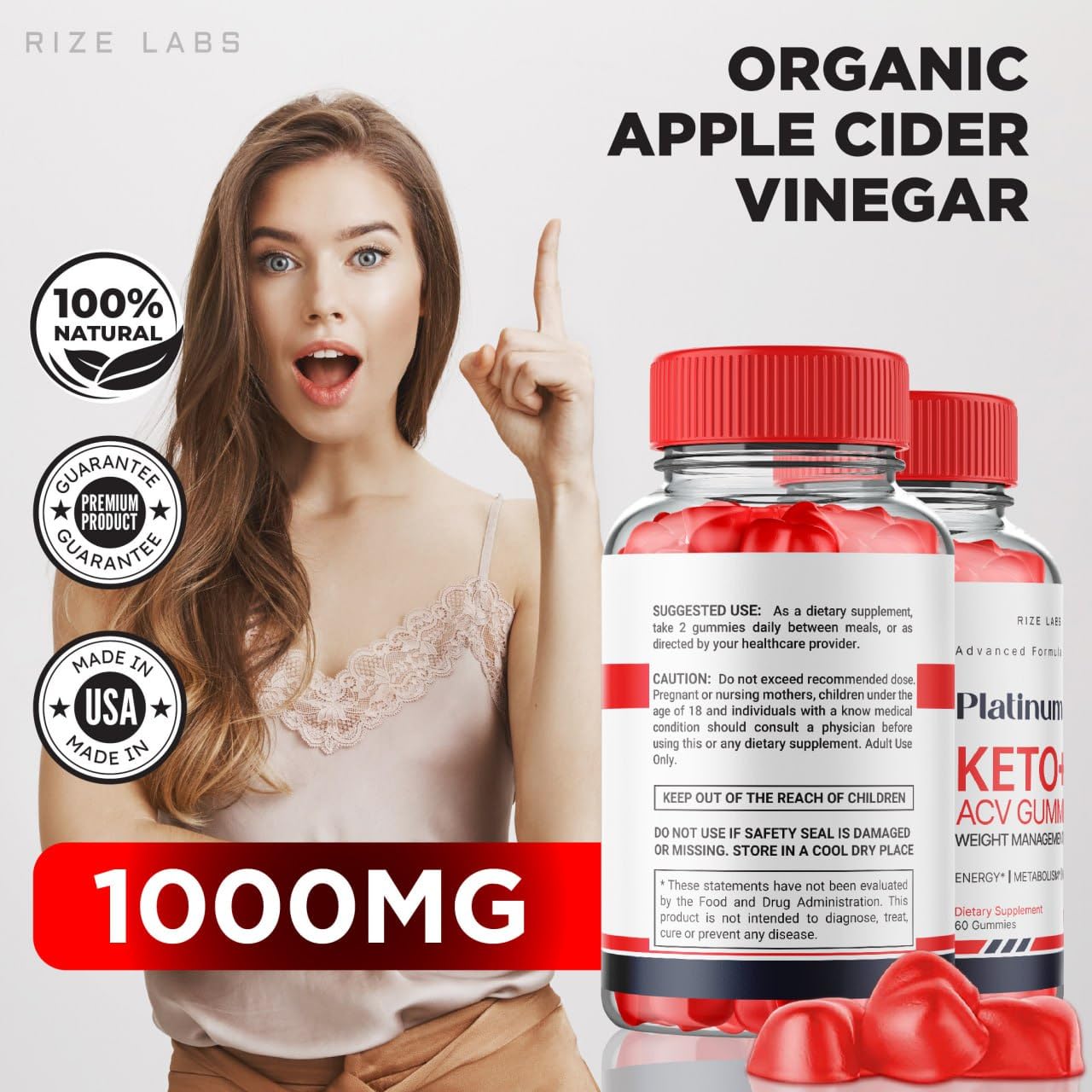 (2 Pack) Platinum Keto ACV Gummies, Platinum Keto+ACV Gummies for Advanced Weight Loss, Platinum Keto Supplement, Platinum Maximum Strength Gomitas, Platinum Advanced Formula Reviews (120 Gummies)