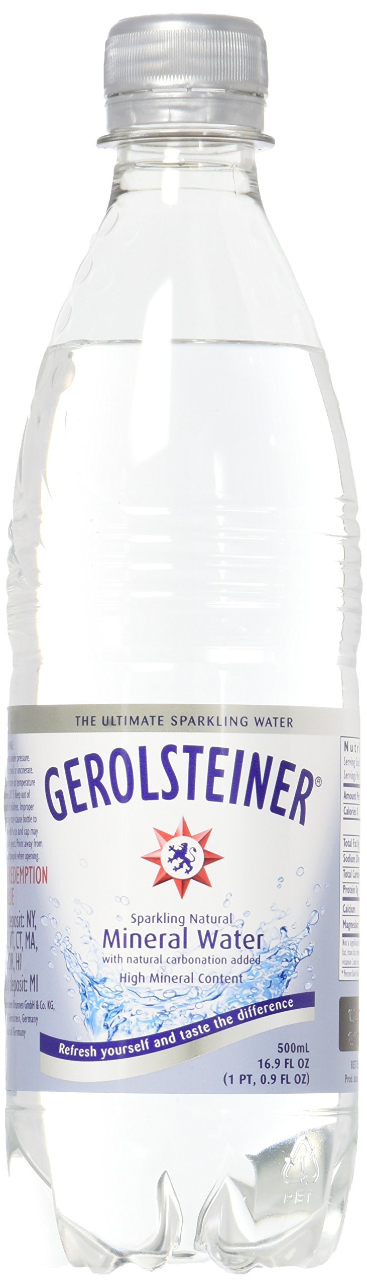 Gerolsteiner Sparkling Mineral Water169 Fl Oz Pack of 6