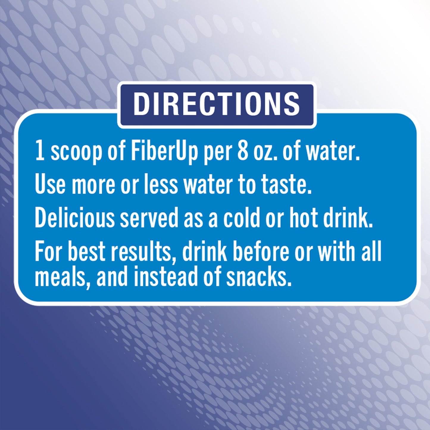 FIBER UP Delicious, Prebiotic Soluble Fiber Supplement, Very Berry Tea, 48 Servings.