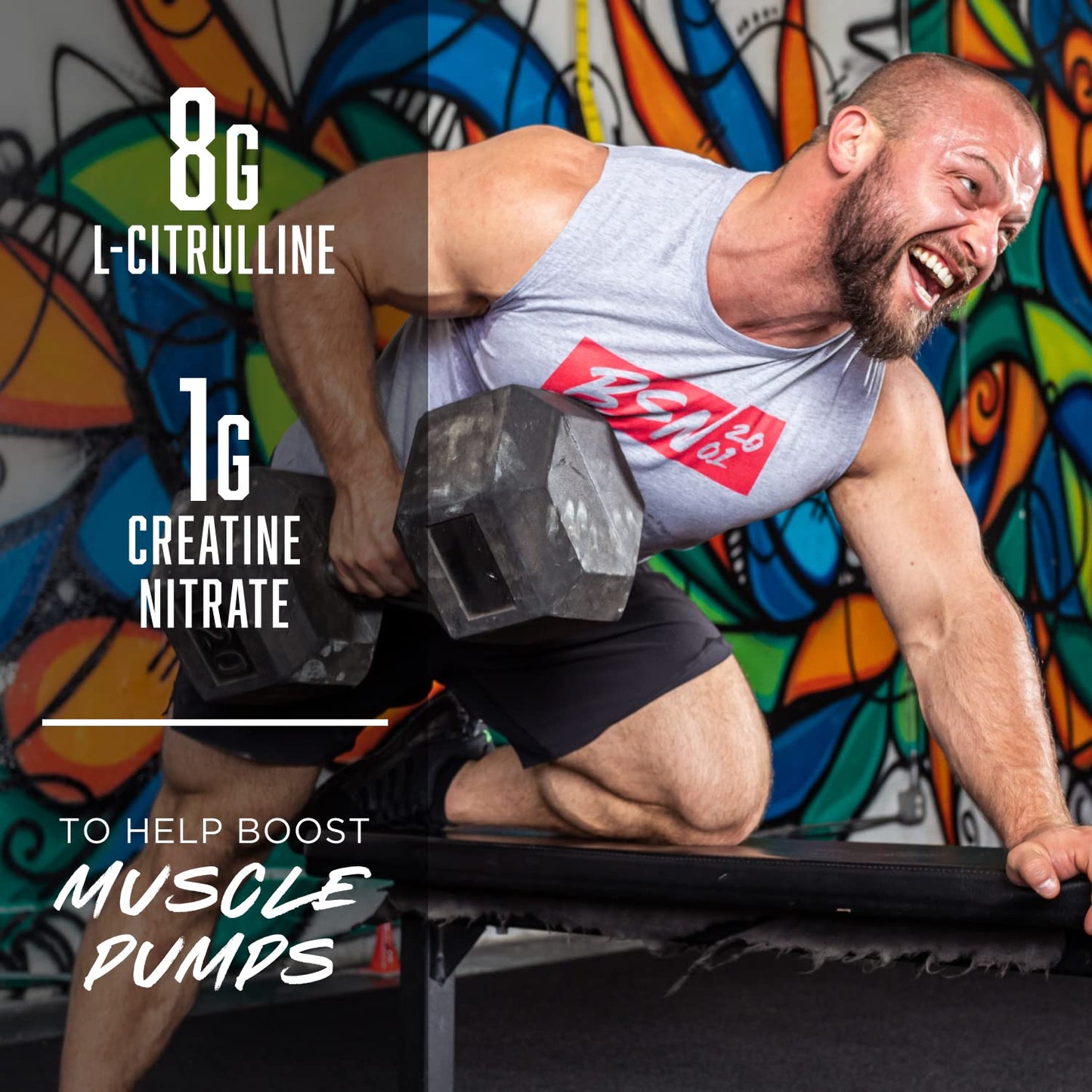 BSN N.O.-XPLODE Vaso Pre Workout Powder with 8g of L-Citrulline and 3.2g Beta-Alanine and Energy, Flavor: Watermelon Smash, 24 Servings