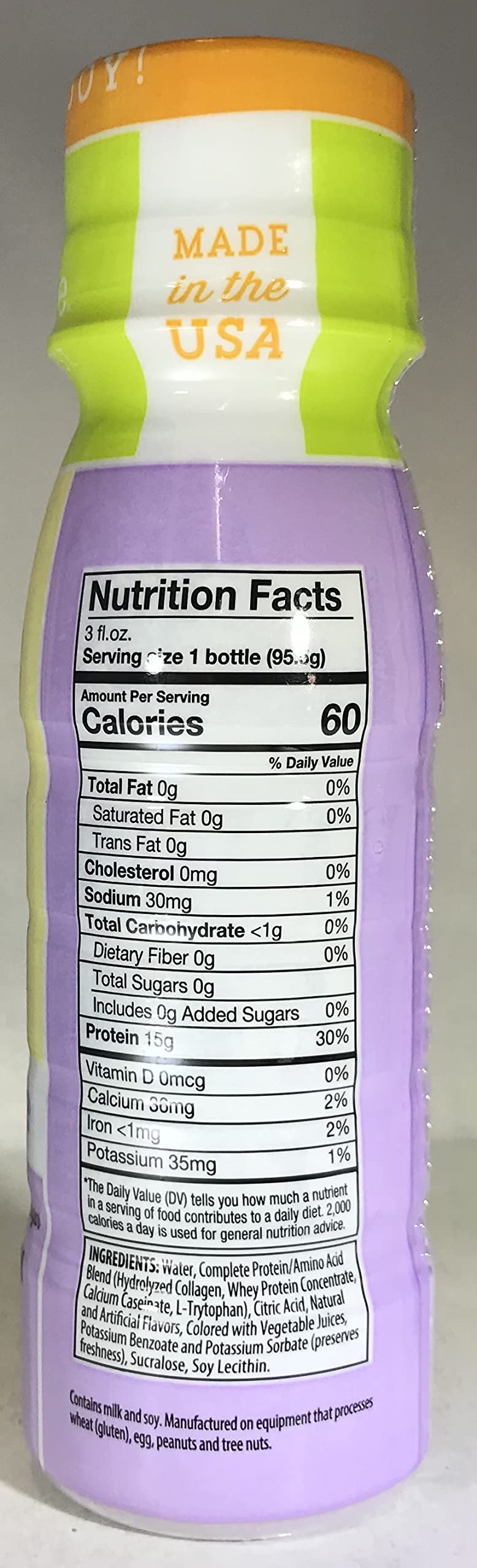 Single Shot Protein - 15g of Protein 6 pack (CranGrape)