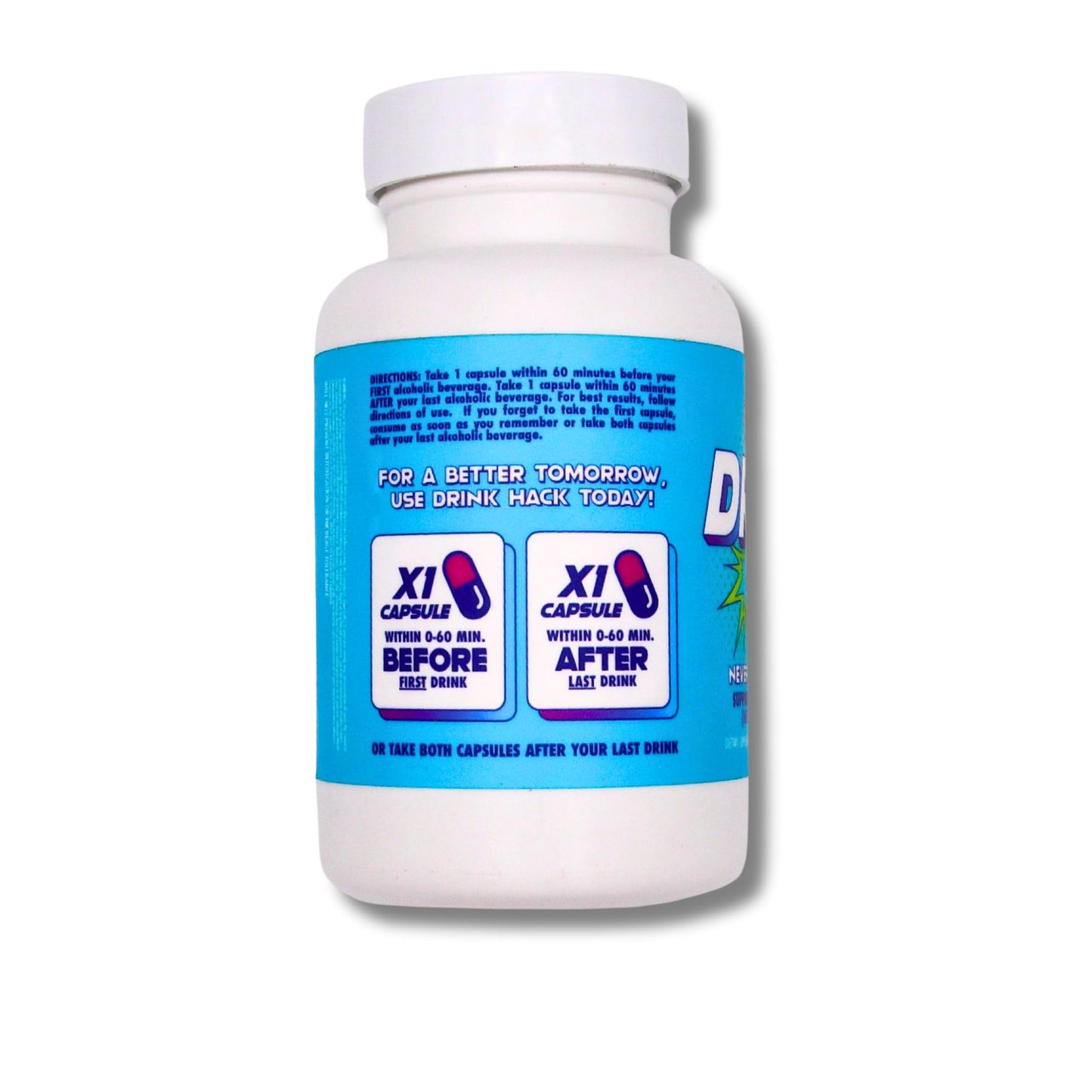 BFF Build Fast Formula DRINKHACK™ Supports Acetaldehyde Elimination - Pantesin Pantethine, Panax Ginseng, B Vitamins - 30 Servings