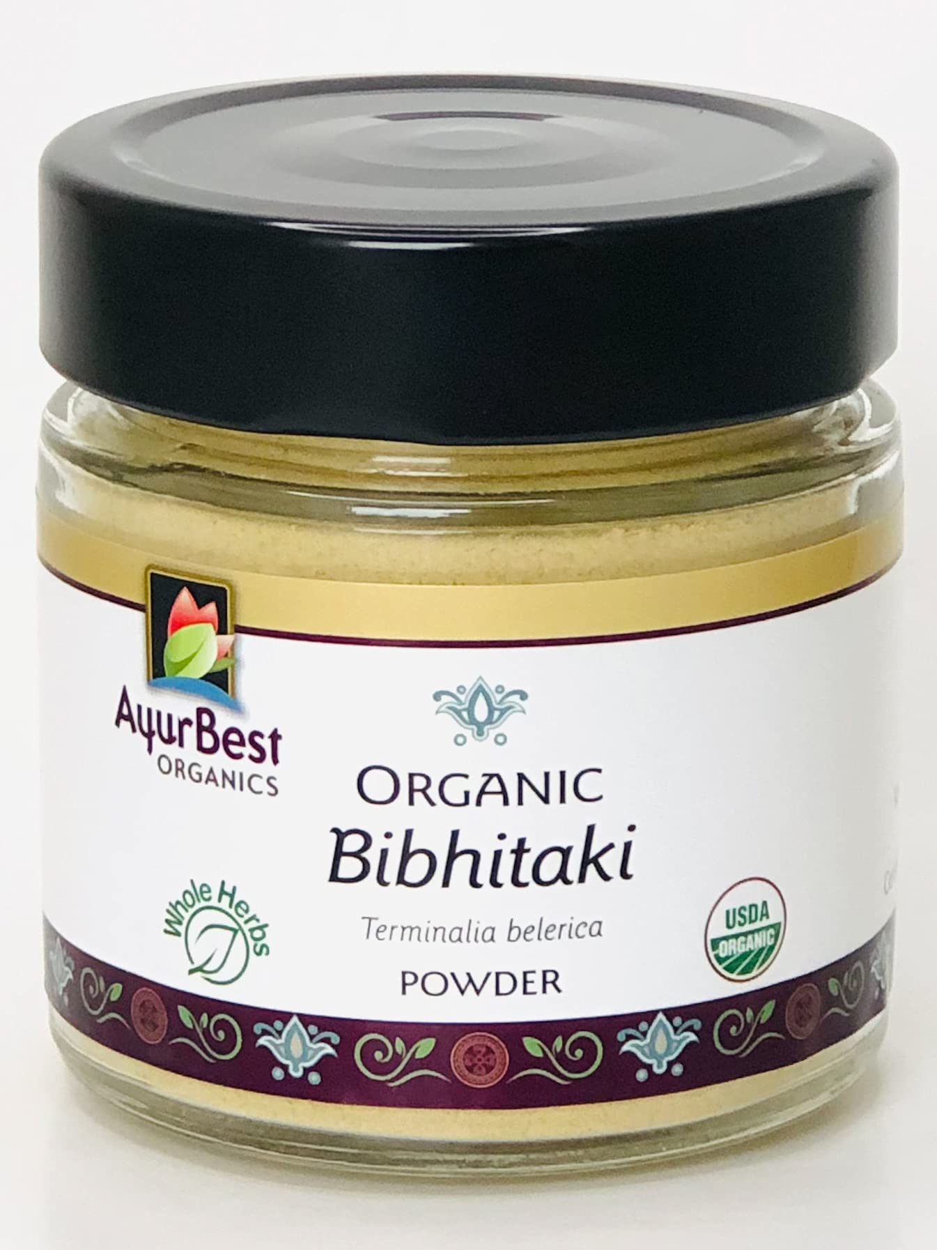 AyurBest Organics Bibhitaki, Baheda, Terminalia bellirica - Organic, Kosher 1 lb Bag, Herbs & Spices