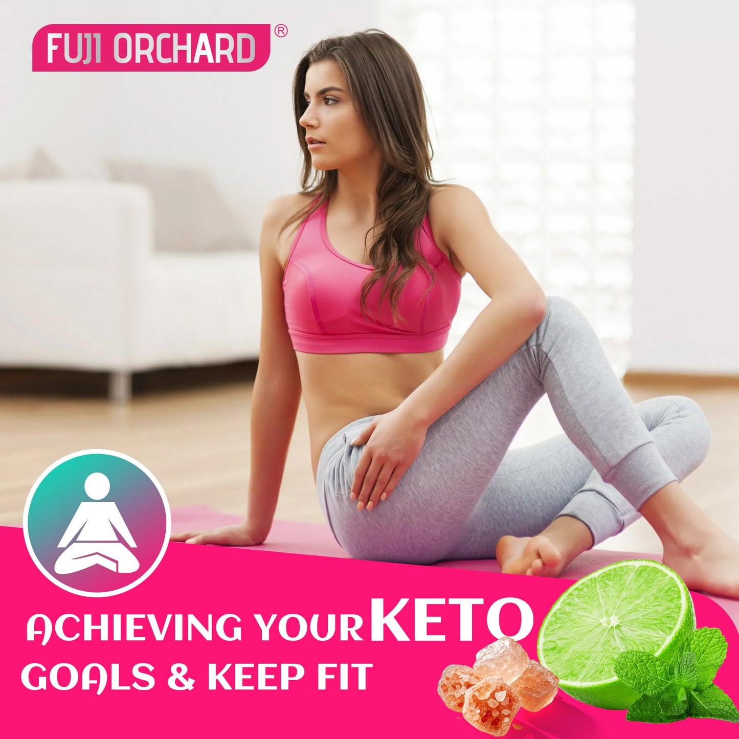 FUJI ORCHARD 2 Pack - Keto ACV Gummies Extreme 1500MG Keto Gummies Apple Cider Vinegar Formulated with Pomegranate Beet Juice Powder B12 Vegan Non GMO 120 Gummys