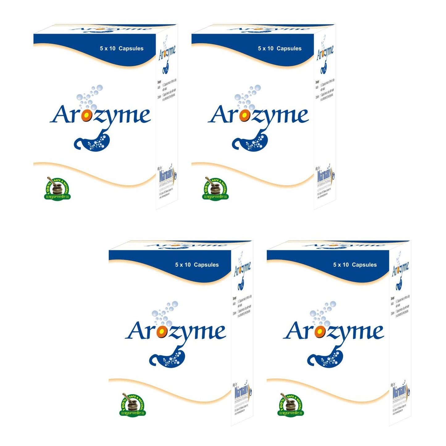 Arozyme Constipation, Gas Relief for Adults, Reduce Bloating, Improve Digestion Gut Health, Bowel Cleanse Colon Detox, Support Digestive System for Men and Women 200 Capsules