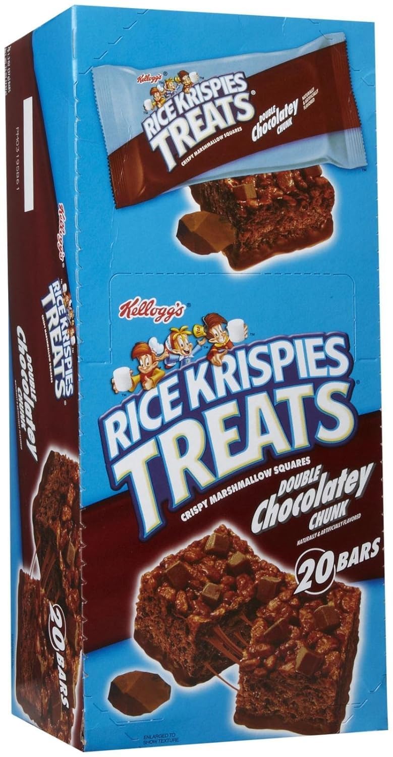 Rice Krispy Double chocolatey chunk 13 oz 20 Bars By Omnicoast Goods