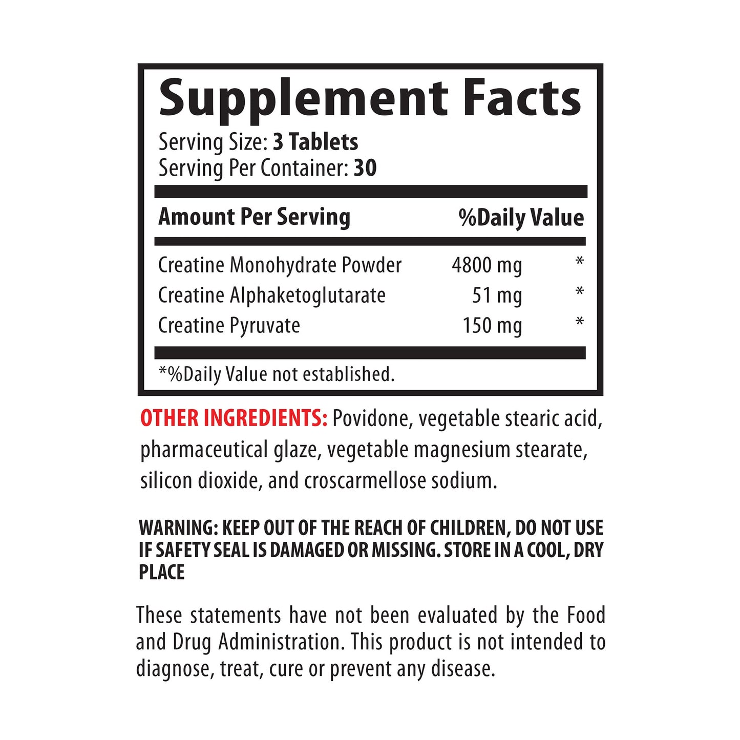 VIP VITAMINS Premuim Blend of Creatines - Premuim Blend of Creatine Monohydrate, Creatine Alphaketoglutarate, Creatine Pyruvate, creatine for Men Muscle gain, creatine Pills for Muscle - 2B 180Tab