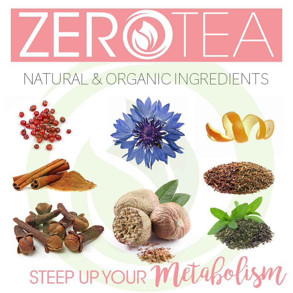 FATBOM Zero Tea 14 Day Detox Tea, Teatox Herbal Tea for Cleanse