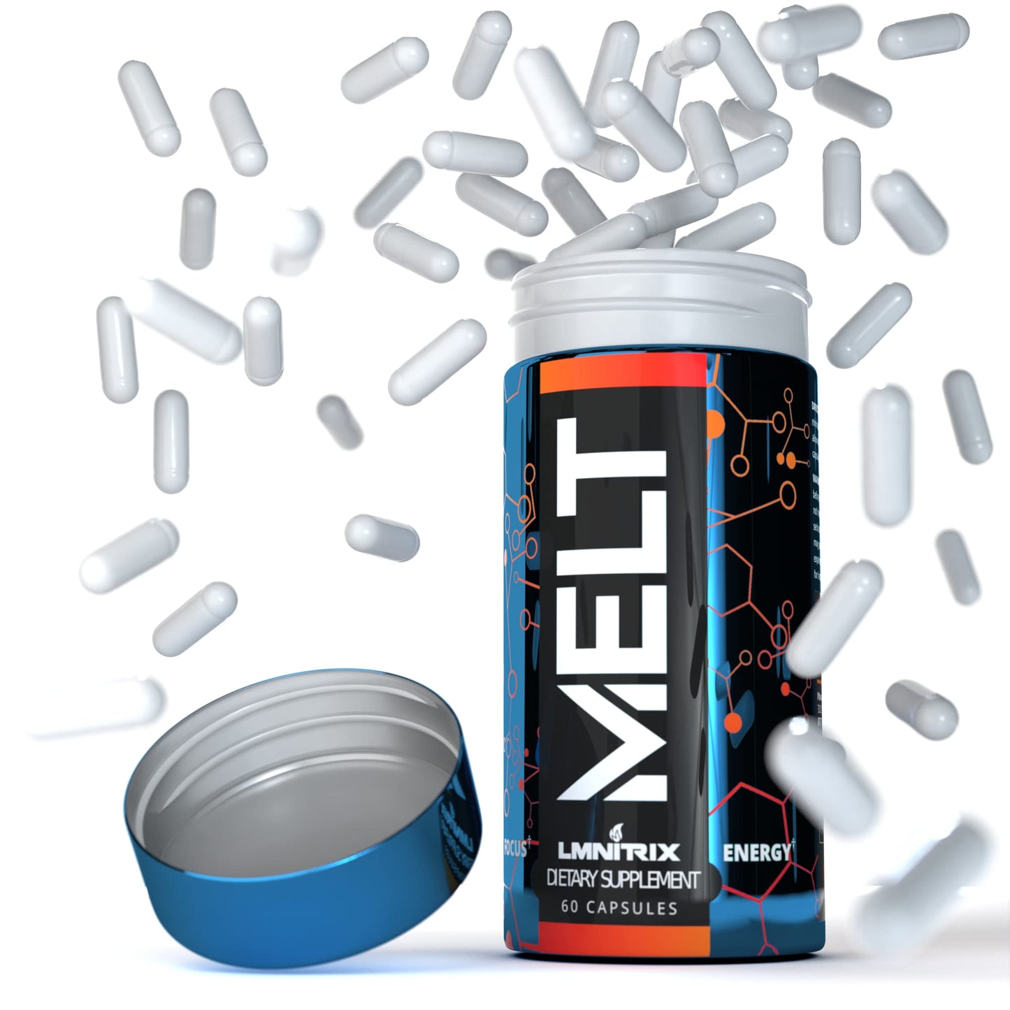 MELT EXT - Extreme Thermogenic Fat Burner - Powerful Weight Loss Aid, Stronger Than Most Diet Pills - True Plateau Destroyer - Lose Weight Fast for Men and Women - 60ct