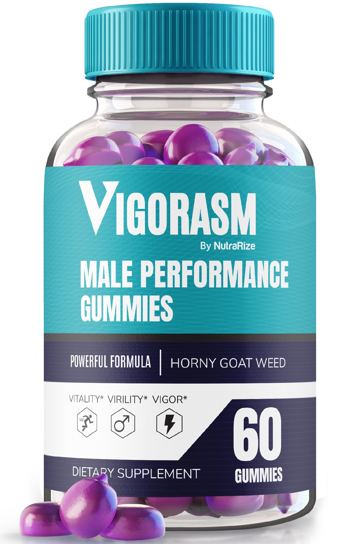 Vigorasm Gummies, Official Premium Formula for Men, All Natural Male Support Supplement for Peak Performance and Lasting Energy Levels, Vigo rasm Gomitas Reviews (60 Gummies)