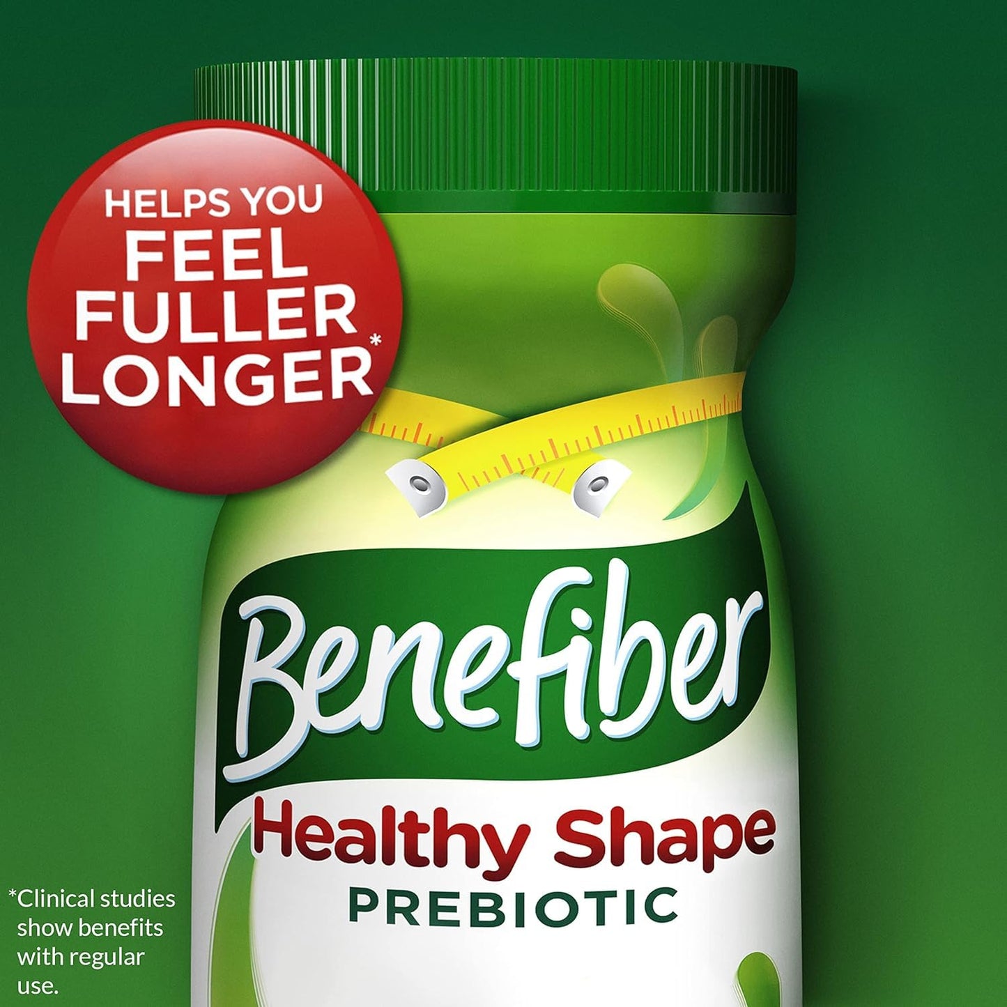 Benefiber Healthy Shape Prebiotic Fiber Supplement Powder for Digestive Health, Daily Fiber Powder - 33 Servings (8.7 Ounces) Pack of 3
