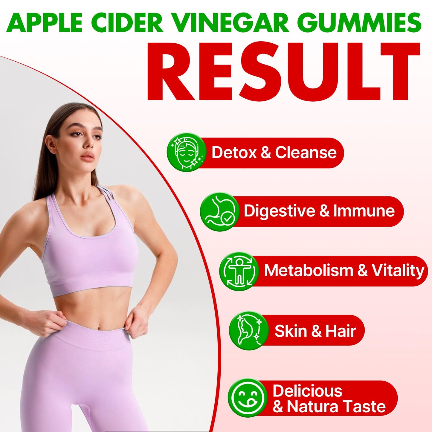 Apple Cider Vinegar Gummies, Advanced ACV Gummy with Probiotics, BHB, B12 and Keto Support - Keto Acv Gummies for Detox, Metabolism, Digestion, Gut & Immune Health - Sugar Free, Vegan, 180 Counts