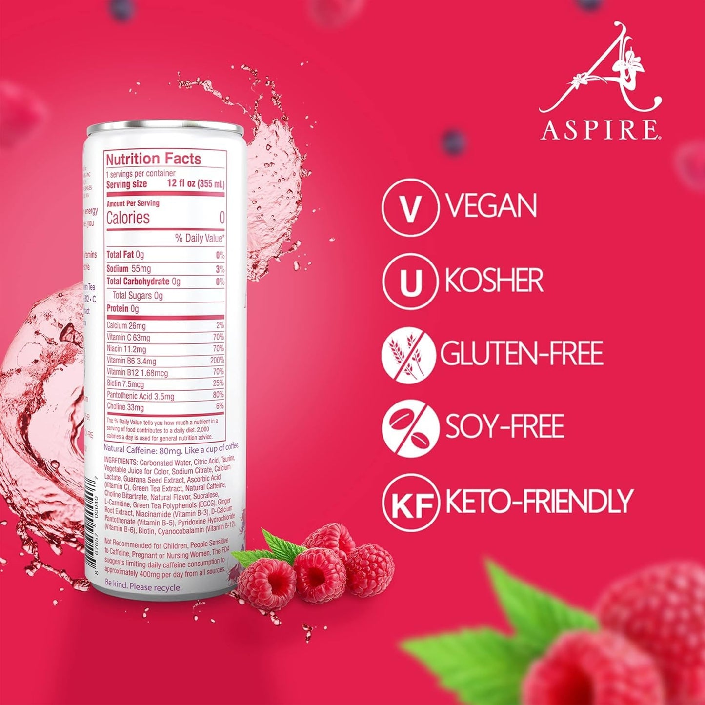 Aspire Energy Raspberry Acai 12.0 FO (Pack of 3)