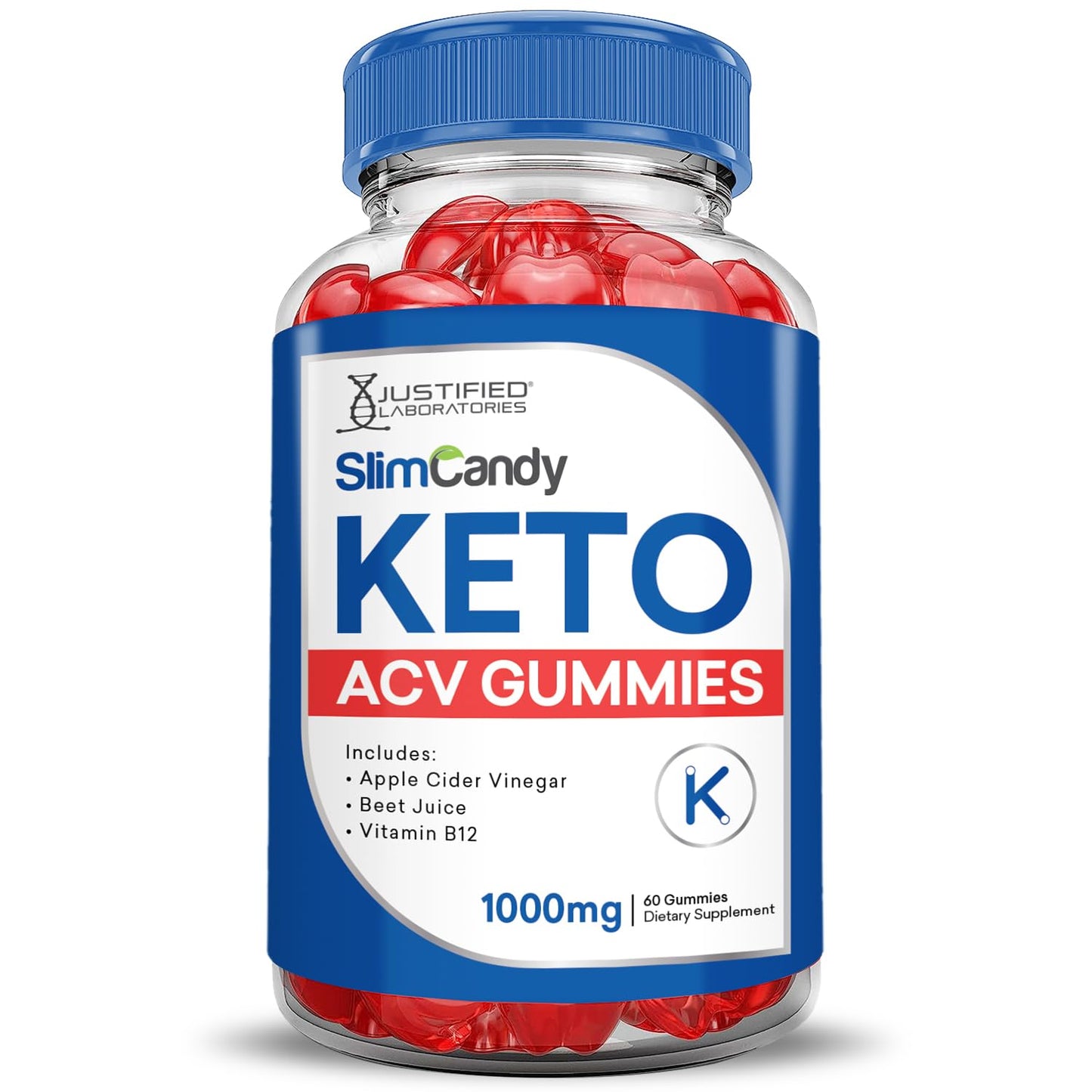 (3 Pack) Slim Candy Keto ACV Gummies Advanced Formula 1000MG SlimCandy Keto Gummies Apple Cider Vinegar Formulated with Pomegranate Beet Juice Powder B12 Vegan Non GMO 180 Gummys