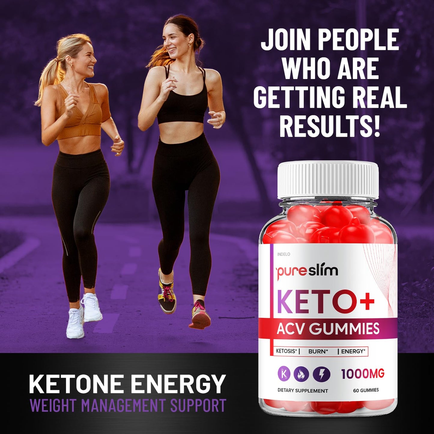 (3 Pack) Pure Slim Keto ACV Gummies - Advanced Formula PureSlim Keto Plus ACV Gummies Apple Cider Vinegar Pure Slim ACV Gummies Dietary Supplement Reviews Men Women (180 Gummies)