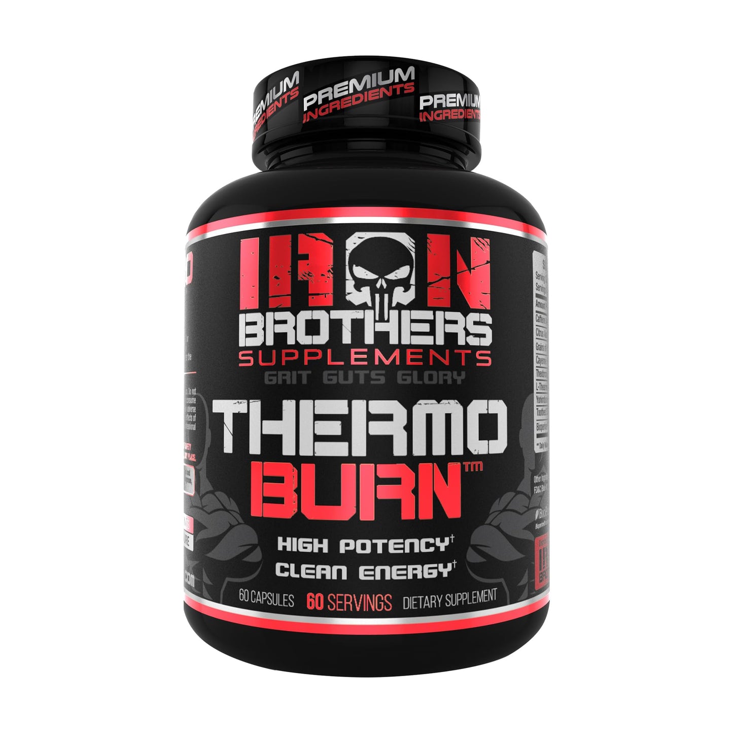 Iron Brothers Supplements Fat Burner - Hardcore Weight Loss Pills for Women & Men | Appetite Suppressant, Thermogenic Belly Fat Burner, Metabolism Booster | Weight Loss Supplement for Rapid Results