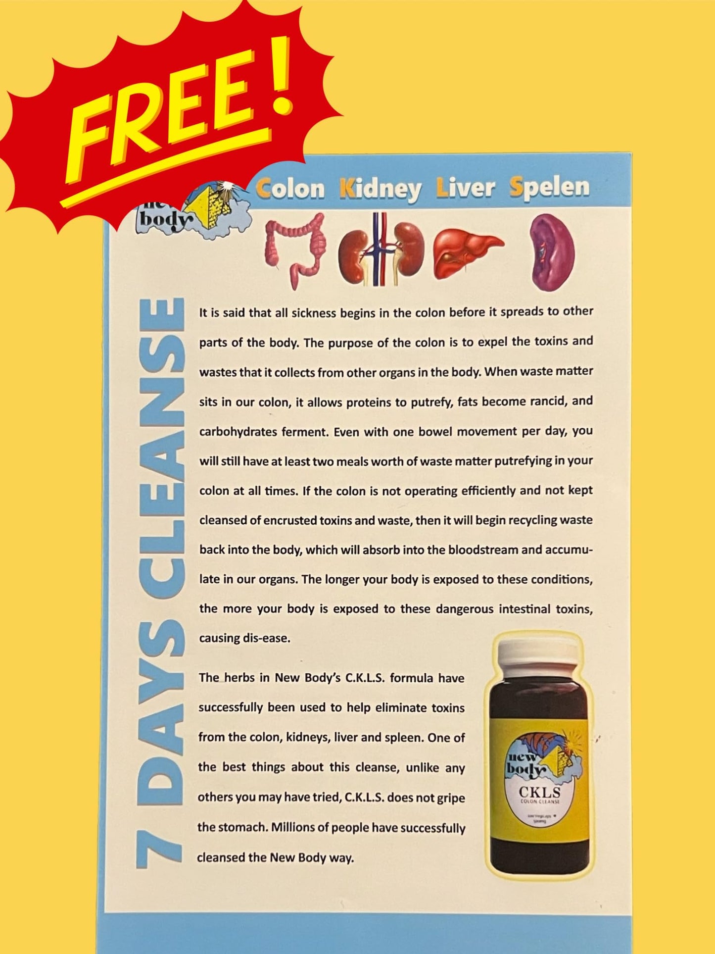 New Body Products CKLS (Colon, Kidney, Liver, Spleen) 2 Pack 50 Count Capsules