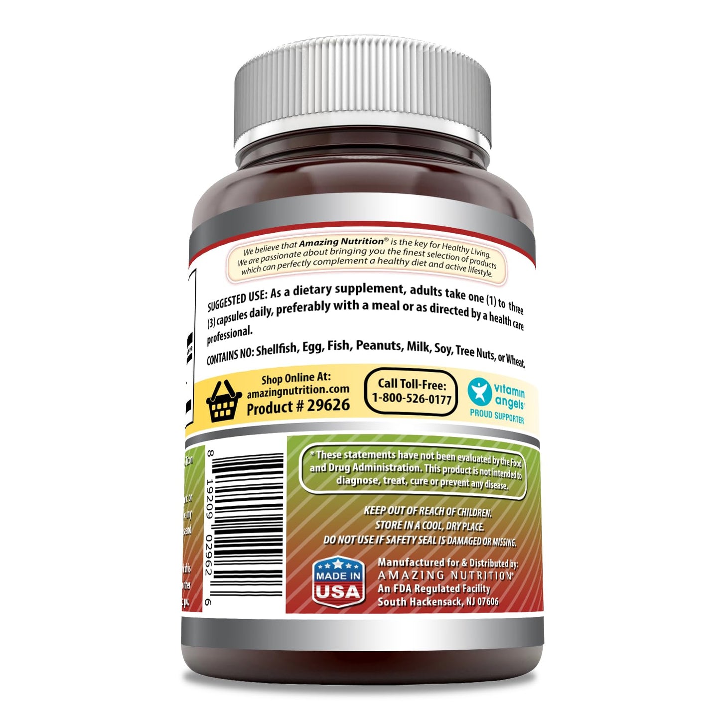 Amazing Formulas Apple Cider Vinegar 1500 mg Per Serving Supplement | Capsules | Non-GMO | Gluten Free | Made in USA (360 Count)