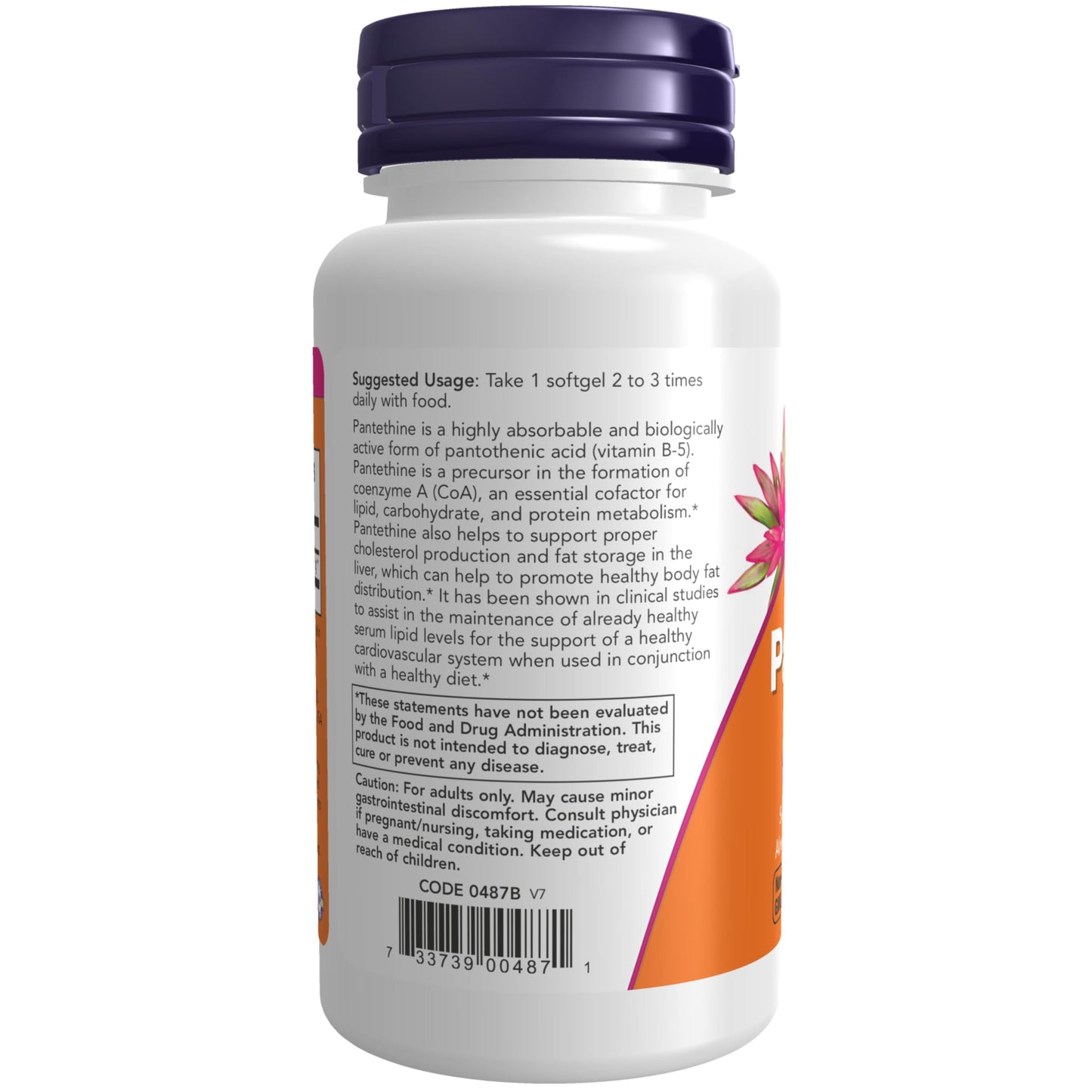 NOW Foods Supplements, Pantethine (Coenzyme A Precursor) 300 mg, Cardiovascular Health*, 60 Softgels