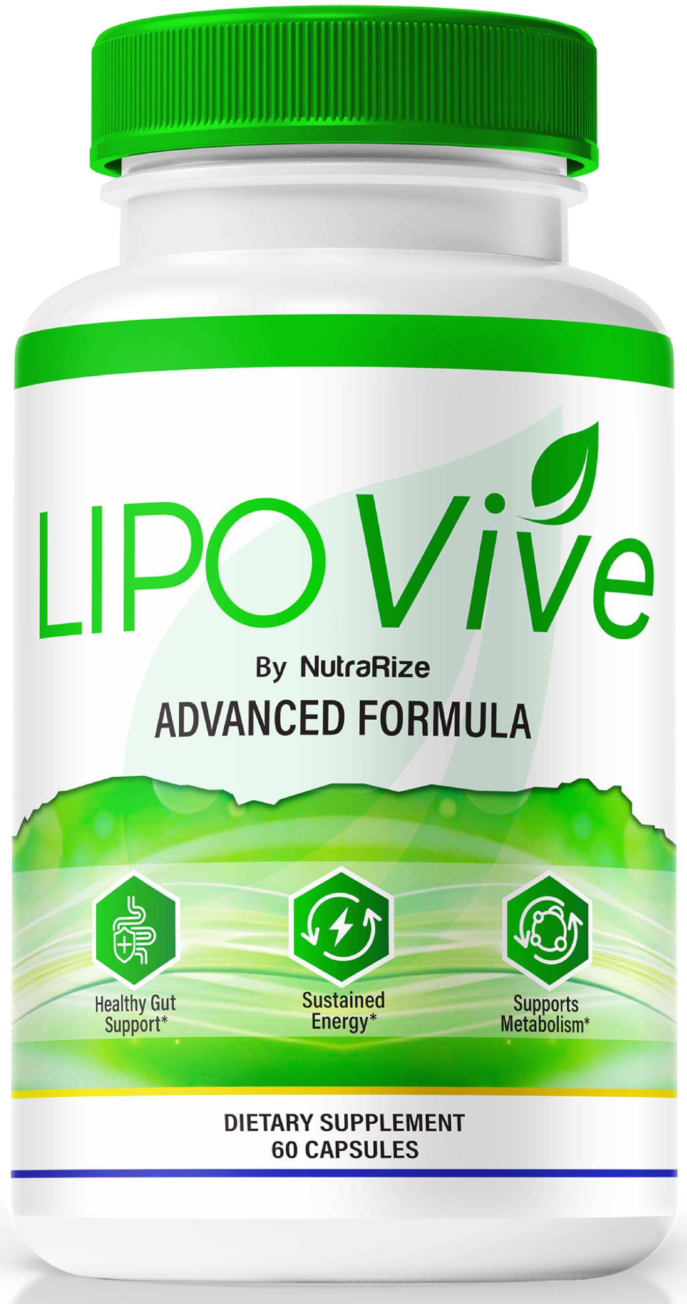 LipoVive Capsules, Official Lipo-Vive Pro Advanced Formula to Support Energy Throughout The Day, Mounja Mounj Natural LipoViv Capsulas lipoviv Detox Cleanse Premium Ingredients (60 Capsules)