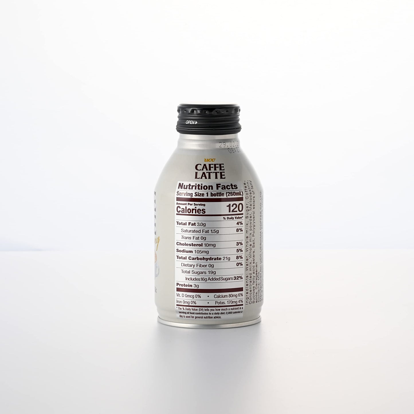 UCC Ready to Drink Caffe Latte 879 FL OZ Pack of 24 Delicious Rich and Creamy Convenient Bottled Coffee Drinks For OntheGo Imported from Japan