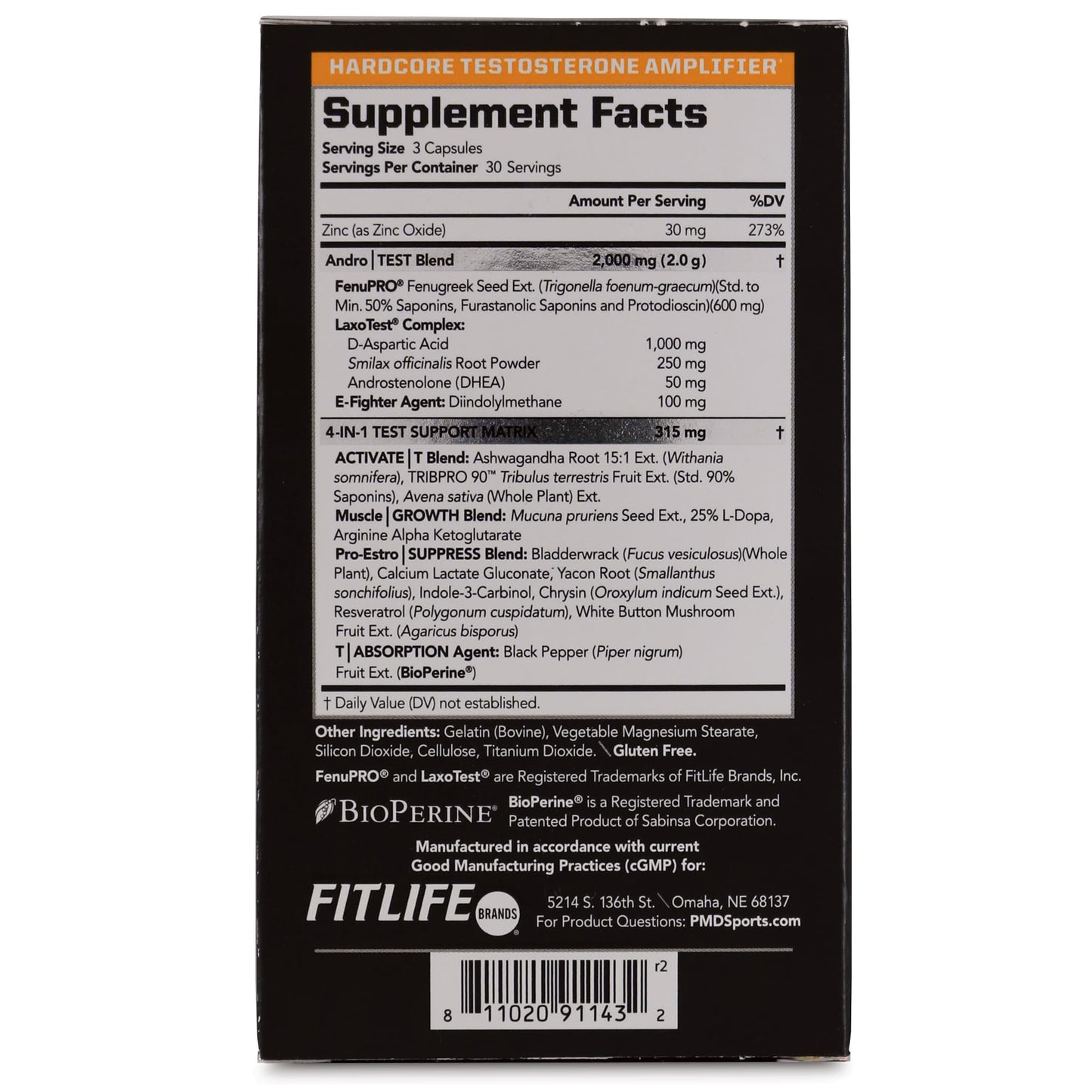 PMD Sports Methyl Andro with DHEA Amplifies Testosterone for Lean Muscle Growth and Strength Gains-Weightlifting and Workout Performance-Dietary Supplement (90 Vegetarian Capsules)