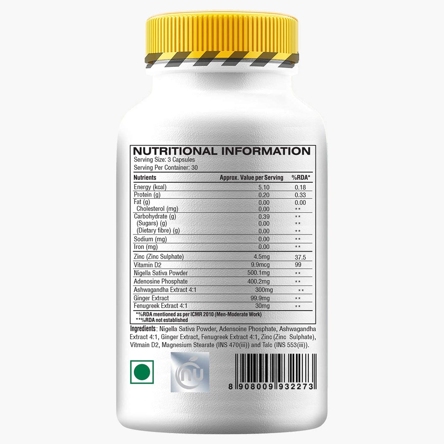 mnb ANVAROL (ANAVAR) Natural Alternative for Cutting & Lean Muscle Supplement, First TIME in India (90 Capsules)
