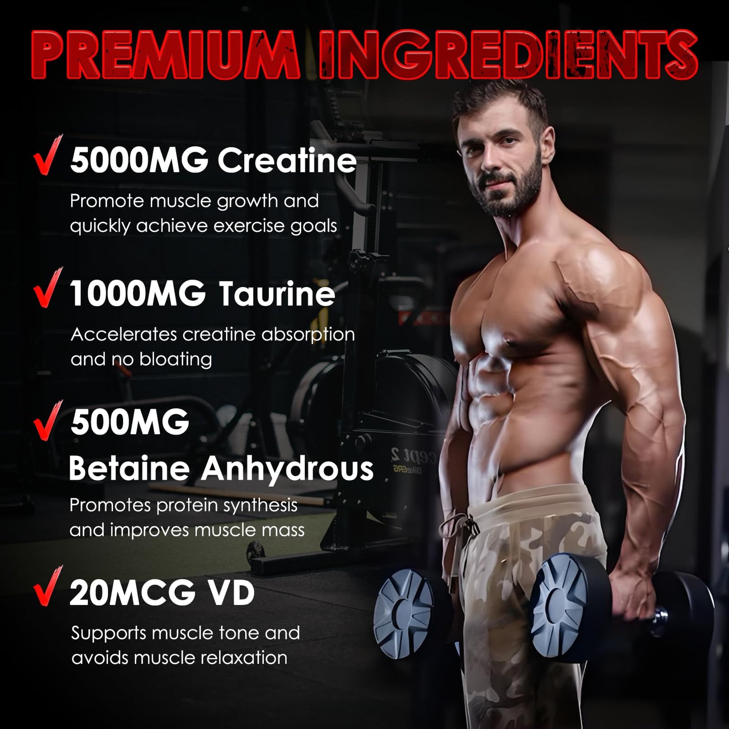 ZEBORA Micronized Creatine Monohydrate Powder, Creatine Monohydrate for Women-Men, Helps Muscle Recovery, Enhances Muscle Size & Strength with 5G Creatine and 1G Taurine, 75 Servings