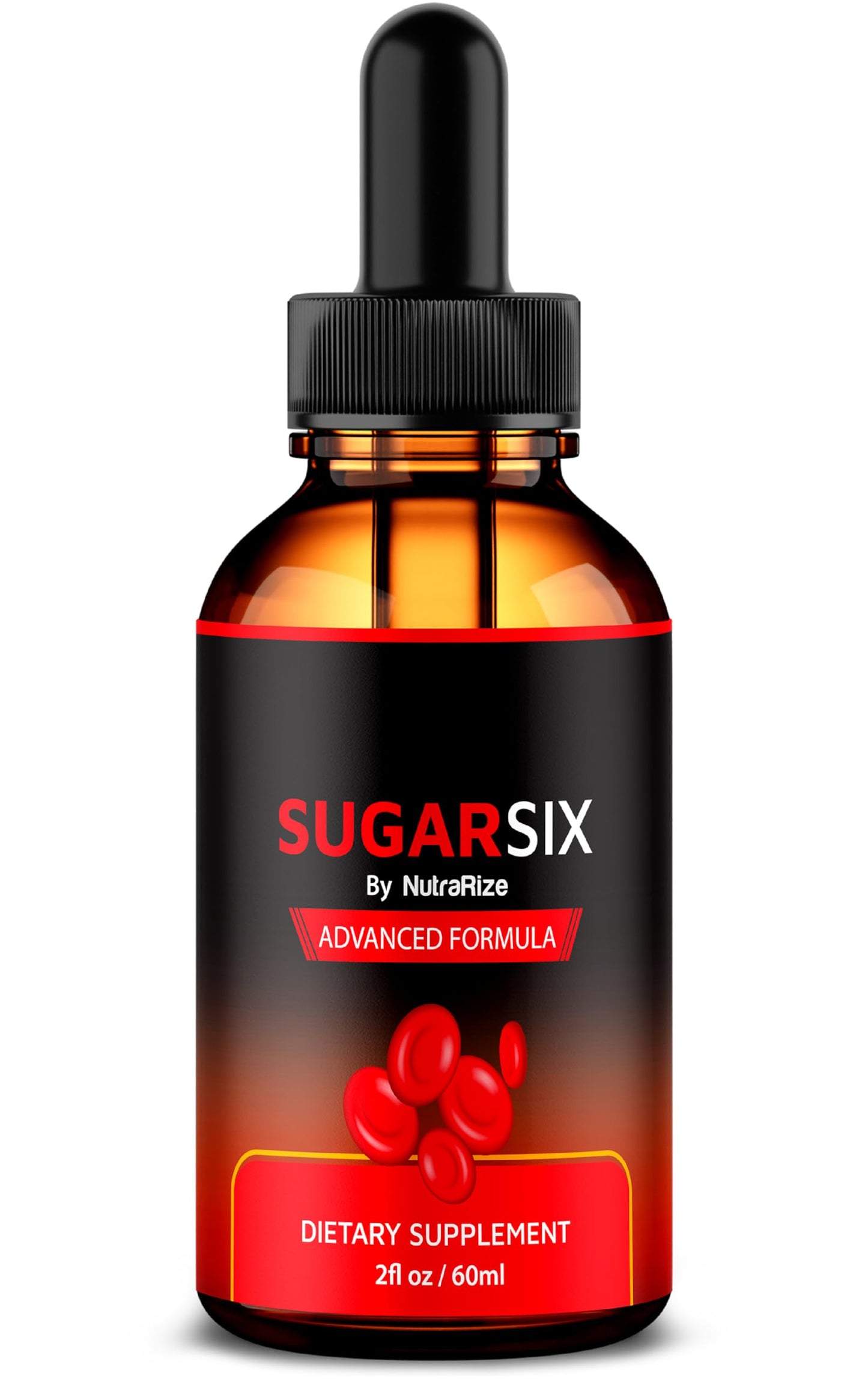 NutraRize SugarSix Drops, Official Sugar Six Liquid Formula, All Natural Support for Stable and Healthy Levels, Premium Dropper to Maintain Good Circulation, Sugar Six Review (30 Servings)